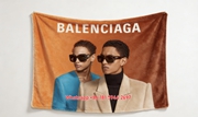 Balenciaga Sunglasses Print Fleece Throw Blanket BA448
